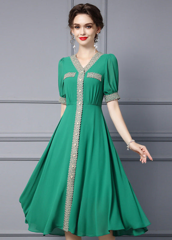 Tall embroidered thin long big swing skirt