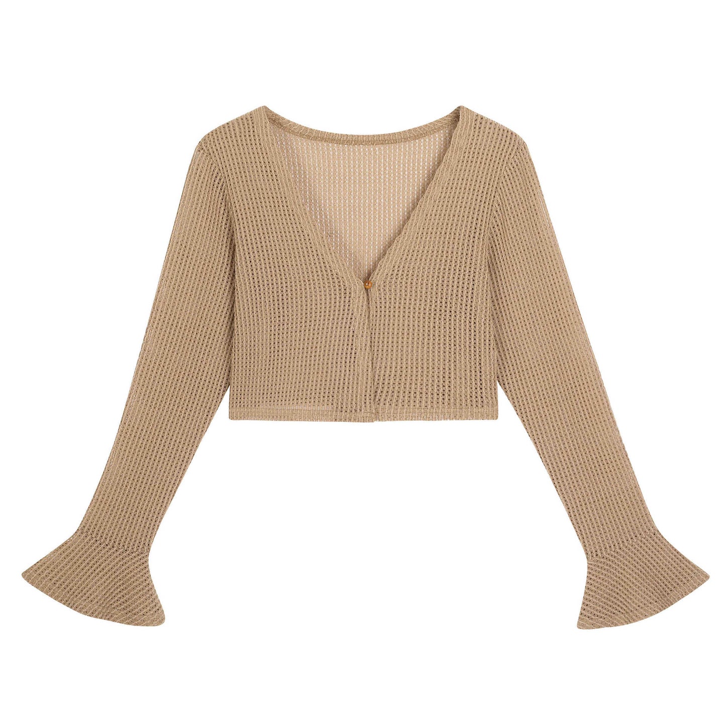 Long-sleeved & short-knit jacket