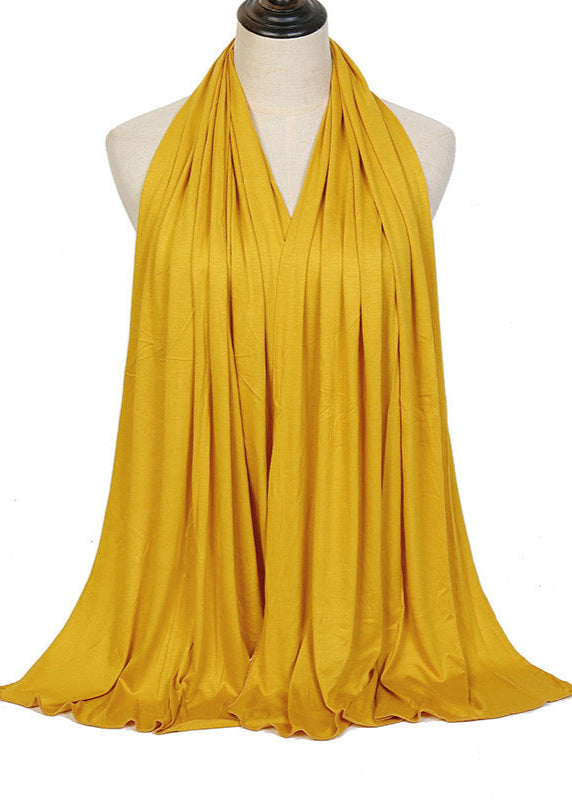Middle Eastern solid-color mercerized cotton headscarf