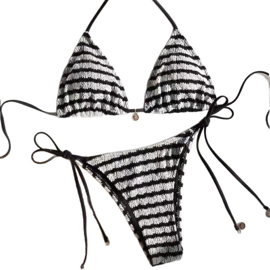 Two-piece striped Bikini