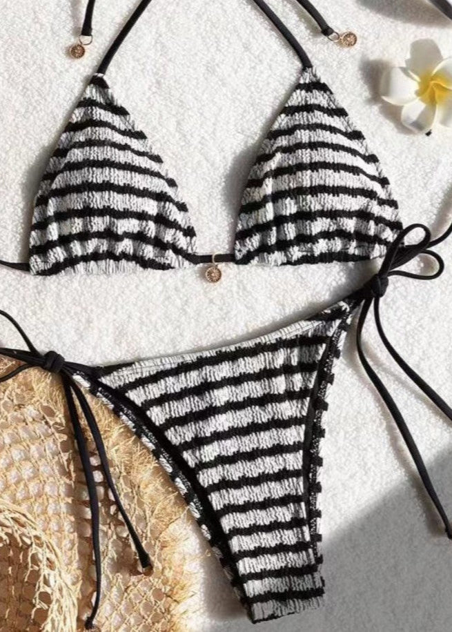 Two-piece striped Bikini