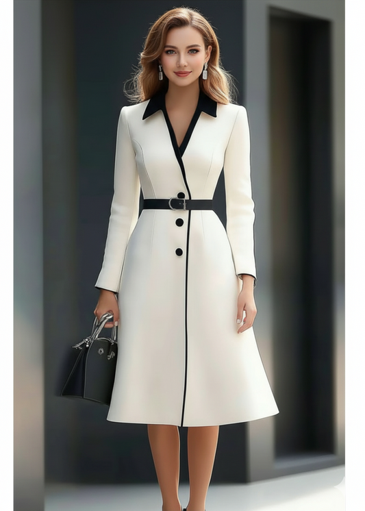 Abrogo three-quarter sleeve dress