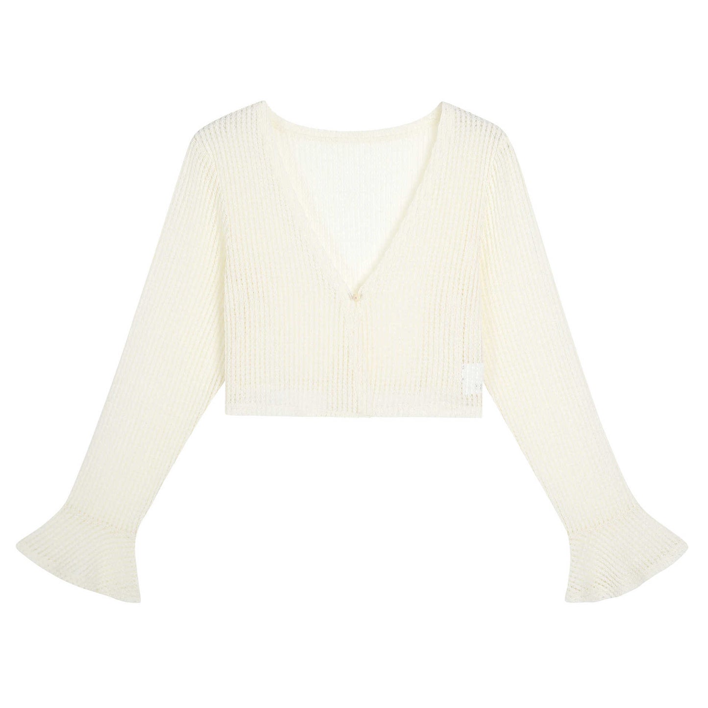 Long-sleeved & short-knit jacket