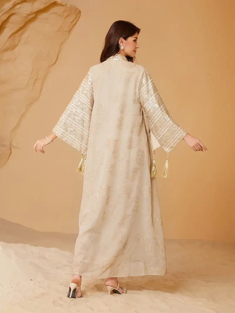Embroidered sequined women's Abaya