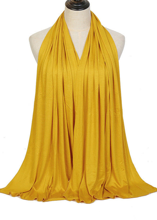 Middle Eastern solid-color mercerized cotton headscarf
