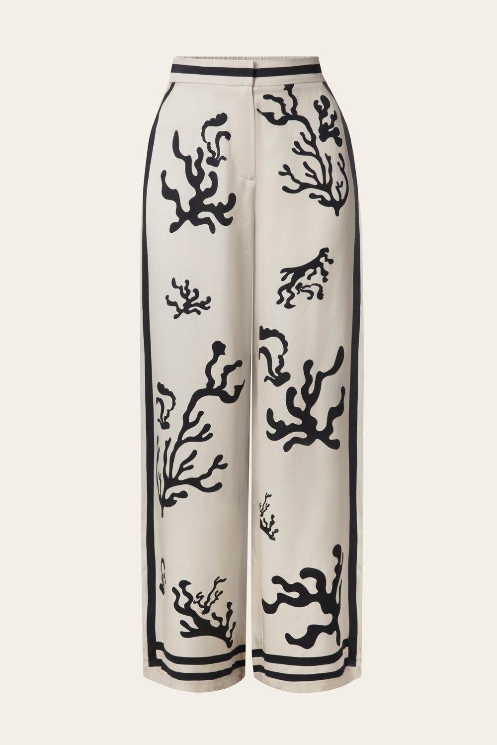 Two loose and casual pieces with printed and color-blocked patterns