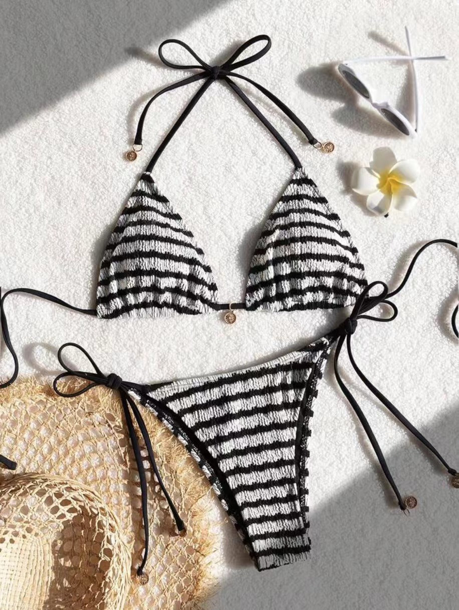 Two-piece striped Bikini